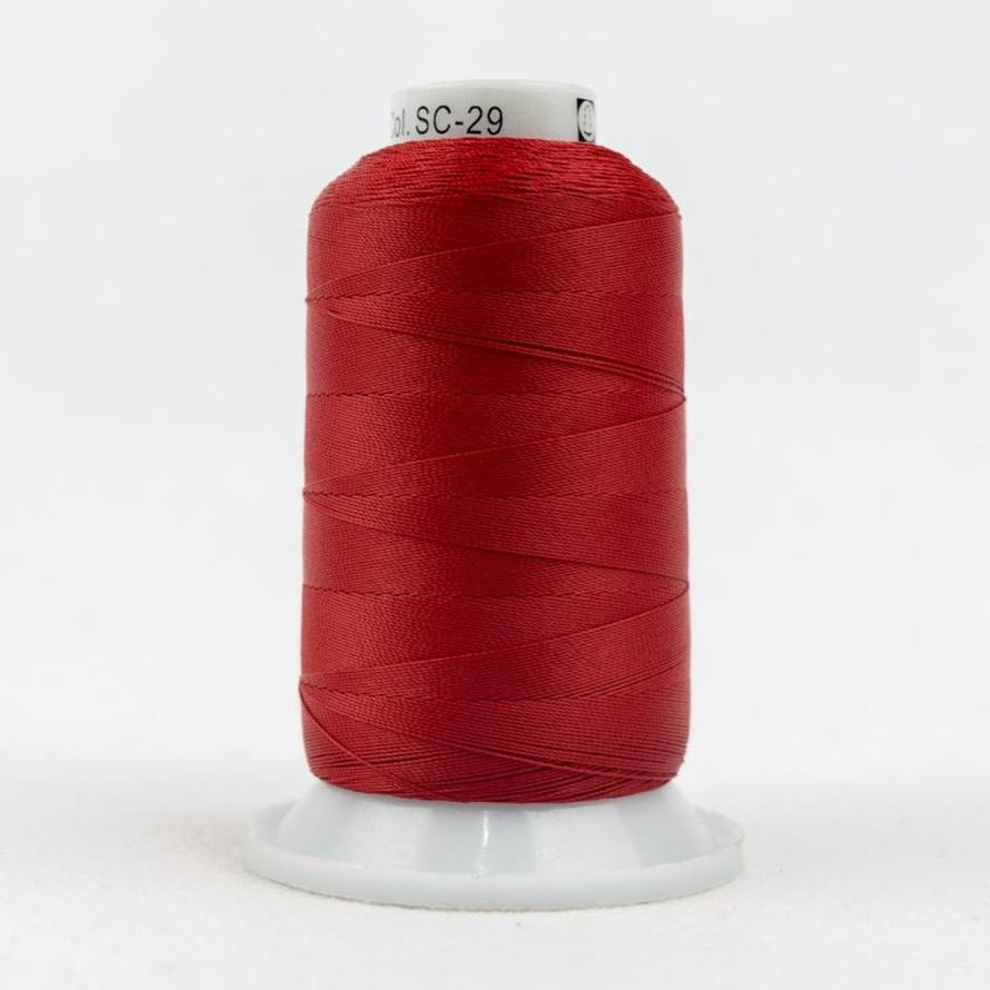 Thread - Lint-Free Cotton - Silco™ 35Wt - SC29 - Holiday Red - 700m/766yd