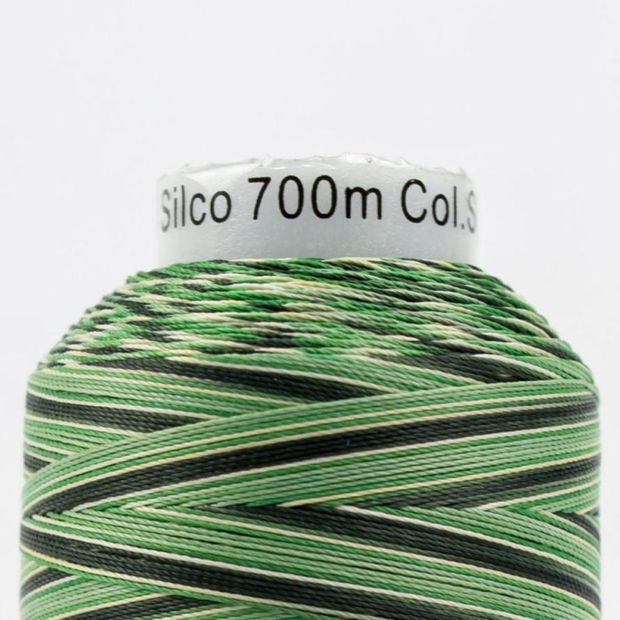 Thread - Lint-Free Cotton - Silco™ 35Wt - SCM08 - Greens/Tan - 700m/766yd