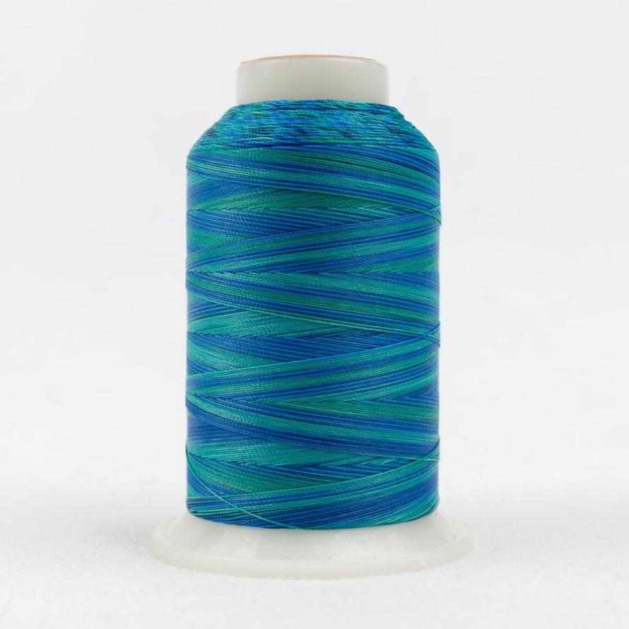 Thread - Lint-Free Cotton - Silco™ 35Wt - SCM16 - Blues/Greens - 700m/766yd
