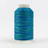 Thread - Lint-Free Cotton - Silco™ 35Wt - SCM16 - Blues/Greens - 700m/766yd