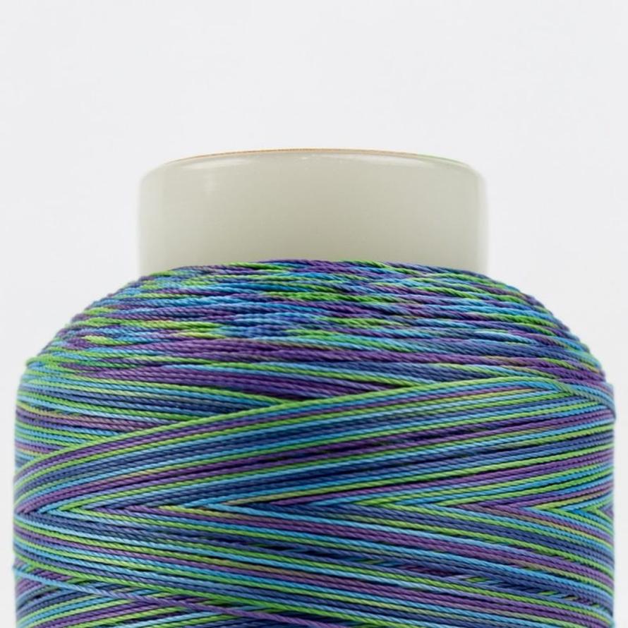 Thread - Lint-Free Cotton - Silco™ 35Wt - SCM17 - Purple/Blue/Green - 700m/766yd