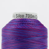 Thread - Lint-Free Cotton - Silco™ 35Wt - SCM19 - Purple/Blue/Red - 700m/766yd