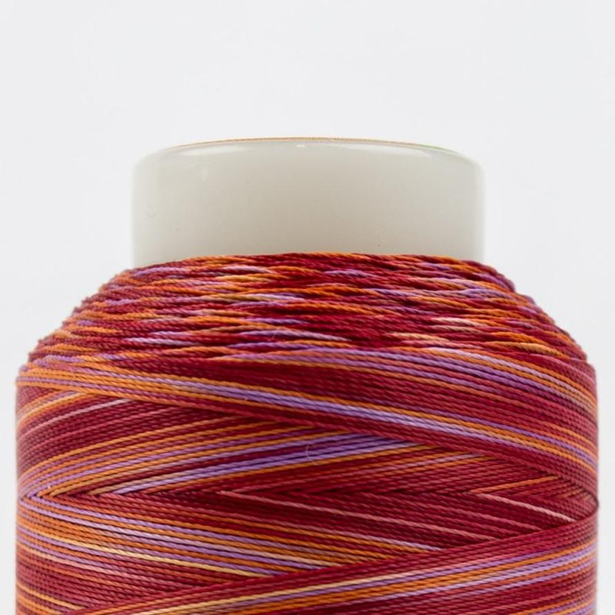 Thread - Lint-Free Cotton - Silco™ 35Wt - SCM30 - Purple/Orange/Red - 700m/766yd