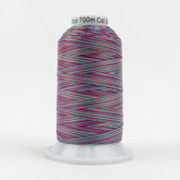 Thread - Lint-Free Cotton - Silco™ 35Wt - SCM09 - Red/Teal/Purple - 700m/766yd