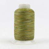 Thread - Lint-Free Cotton - Silco™ 35Wt - SCM15 - Brown/Green - 700m/766yd