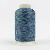 Thread - Lint-Free Cotton - Silco™ 35Wt - SCM17 - Purple/Blue/Green - 700m/766yd