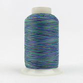 Thread - Lint-Free Cotton - Silco™ 35Wt - SCM17 - Purple/Blue/Green - 700m/766yd