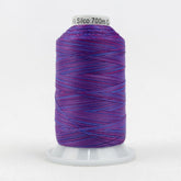 Thread - Lint-Free Cotton - Silco™ 35Wt - SCM19 - Purple/Blue/Red - 700m/766yd