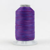 Thread - Lint-Free Cotton - Silco™ 35Wt - SCM19 - Purple/Blue/Red - 700m/766yd