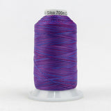Thread - Lint-Free Cotton - Silco™ 35Wt - SCM19 - Purple/Blue/Red - 700m/766yd