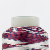 Threads - Dyed Rayon - Mirage 30Wt - MR33 - Blue White Red - 800m/875yd