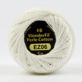 Threads - Egyptian Cotton - Eleganza 8Wt - EL5G6 - First Snow - 38.4m/42yd