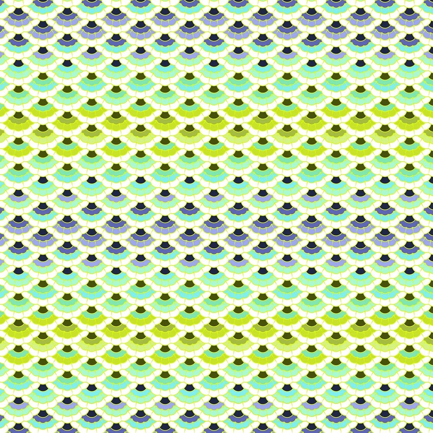 Tula Pink Floral Reef – Aquatic Lace – Marine (PWTP269)