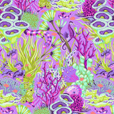 Tula Pink – Floral Reef – Reef What You Sew – Ultraviolet (PWTP264 (Preorder April/May 2026)