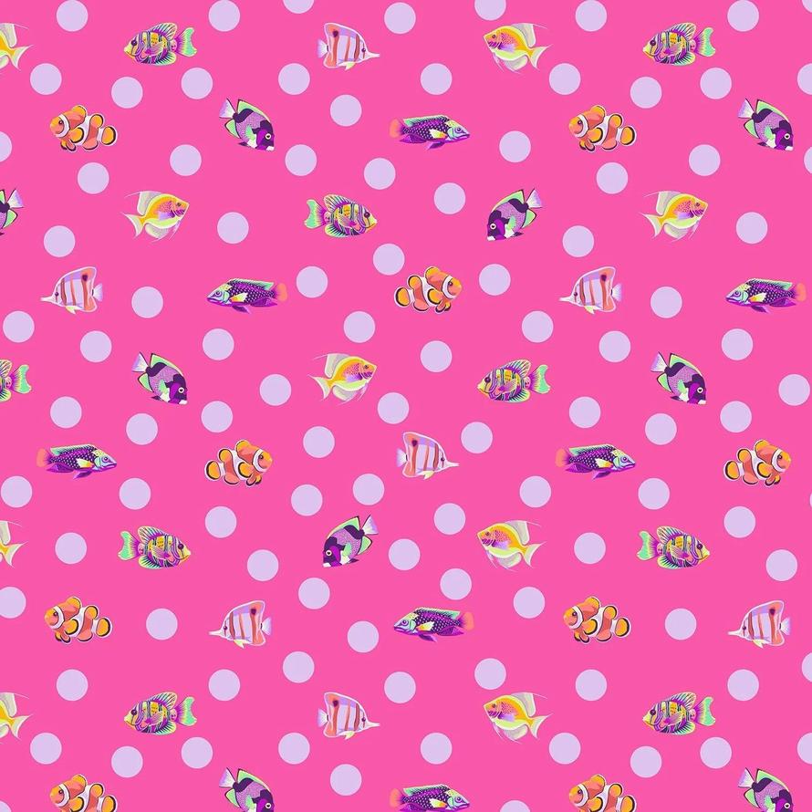 Tula Pink – Floral Reef – School Crossing – Delphine (PWTP268) (Preorder April/May 2026)