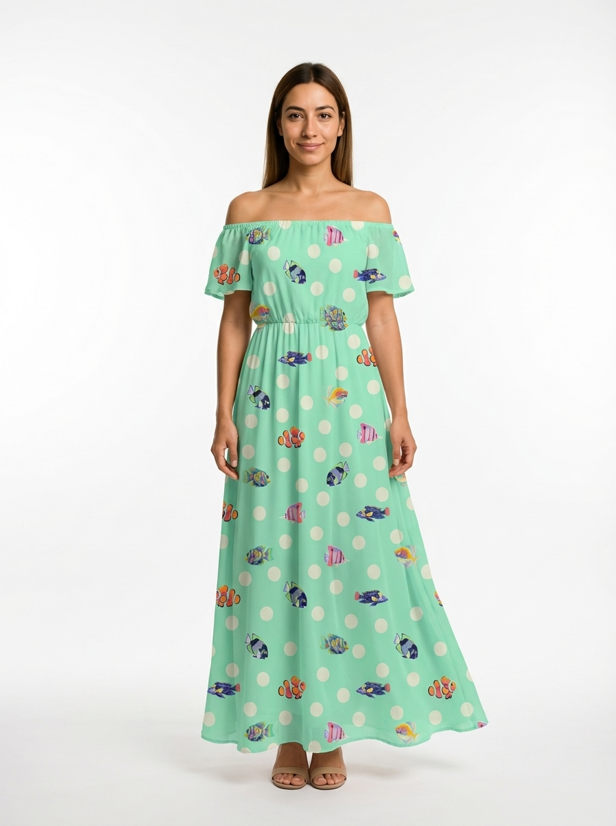 Tula Pink – Floral Reef –School Crossing – Seafoam (PWTP268) (Preorder April/May 2026)