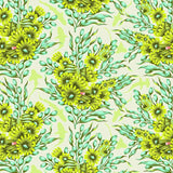 Tula Pink – Floral Reef – Shadow Sharks – Seagrass (PWTP267) (Preorder April/May 2026)