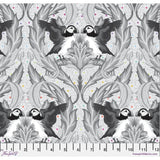 Tula Pink Graywork Huffin and Puffin Whisper PWTP260.WHISPER *** PRE-ORDER - ARRIVING OCTOBER 2025 ***