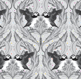 Tula Pink Graywork Huffin and Puffin Whisper PWTP260.WHISPER *** PRE-ORDER - ARRIVING OCTOBER 2025 ***