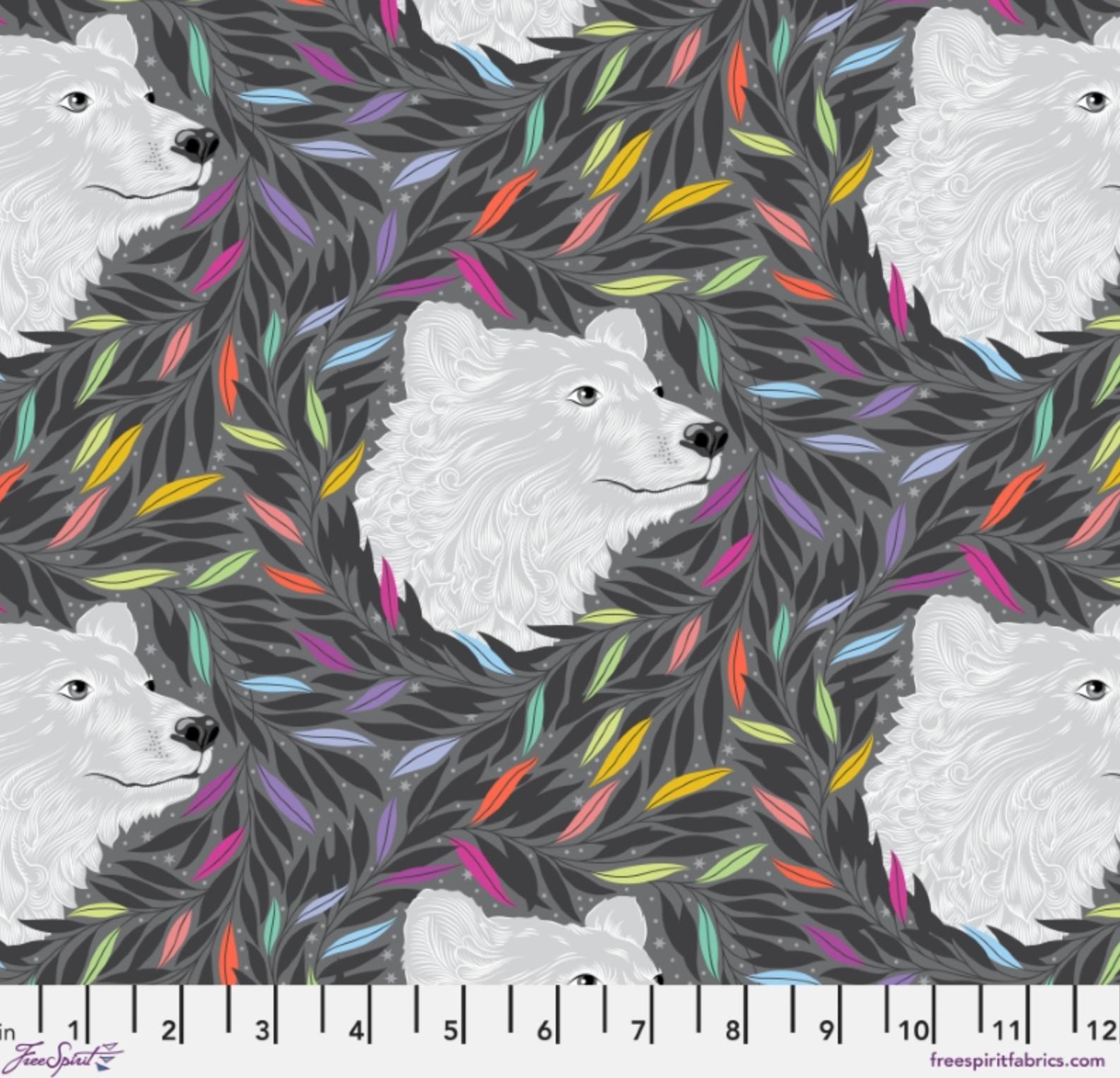 Tula Pink Graywork Just Bearly Carbon PWTP261.CARBON *** PRE-ORDER - ARRIVING OCTOBER 2025 *** (Copy)
