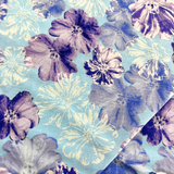 Violet Twilight Shimmer Blossums CP7919 100% Cotton Fabric WOF 110cm- 112cm