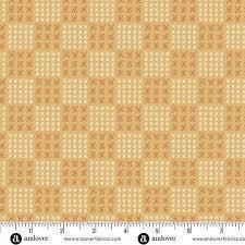 Andover Fabrics Conway Cottage Pale Ginger Flower Box A-1419-O 100% COTTON