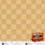 Andover Fabrics Conway Cottage Pale Ginger Flower Box A-1419-O 100% COTTON