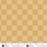 Andover Fabrics Conway Cottage Pale Ginger Flower Box A-1419-O 100% COTTON