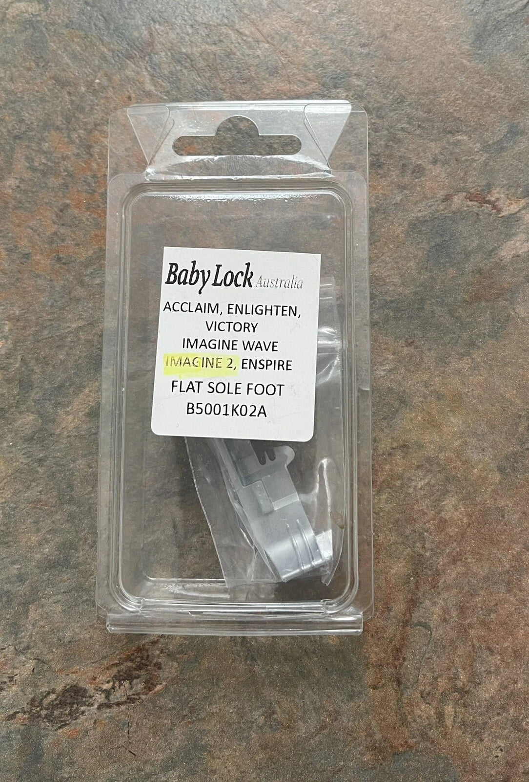 Flat Sole Foot Babylock Enlighten Imagine Wave Imagine-2 Enspire Acclaim Eclipse B5001K02A