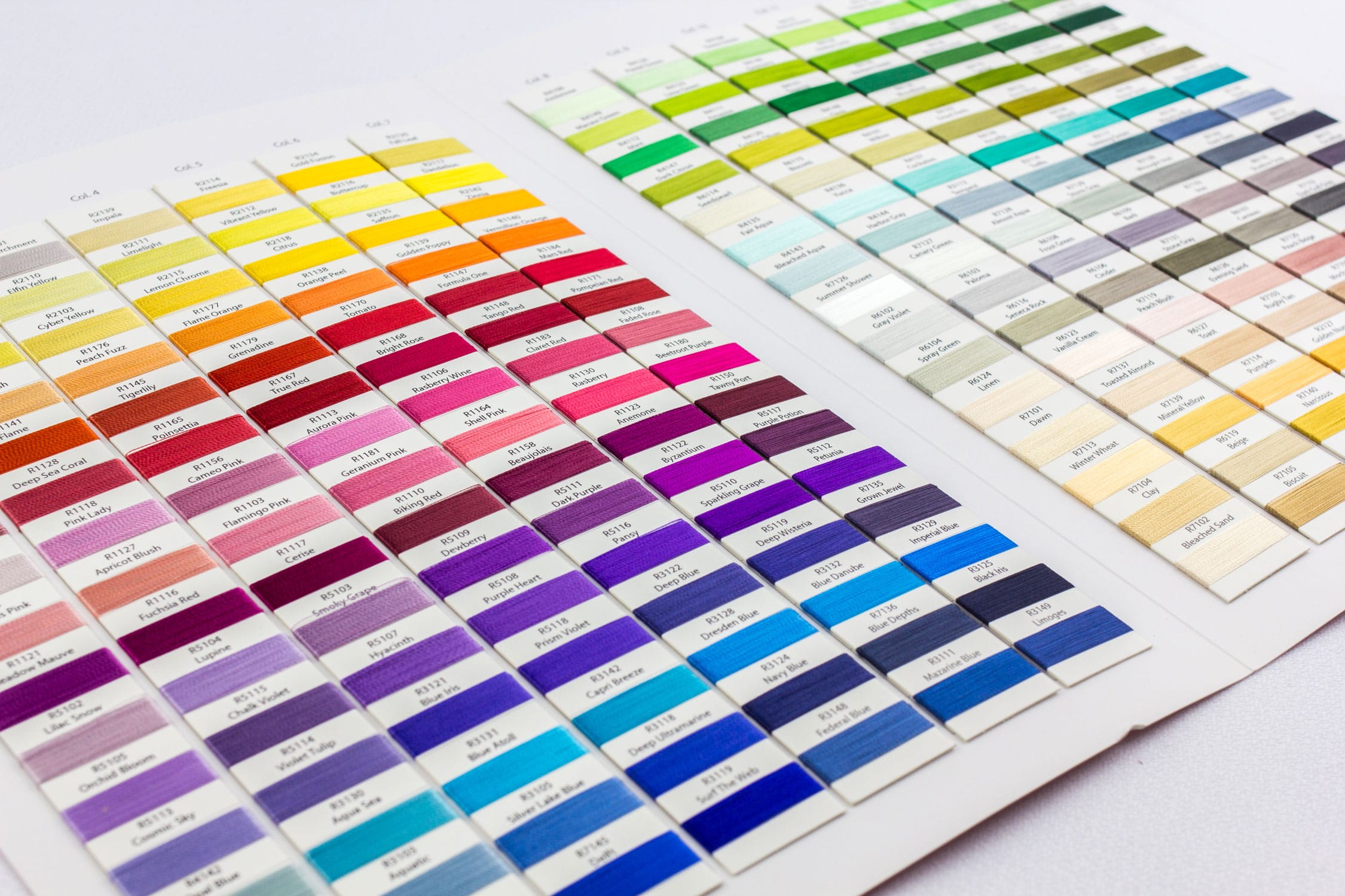 WonderFil thread colour cards