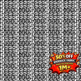 $7.50 a metre (1 metre min cut) DV6617 Bed Buds Knit look WideBack Fabric in Greys