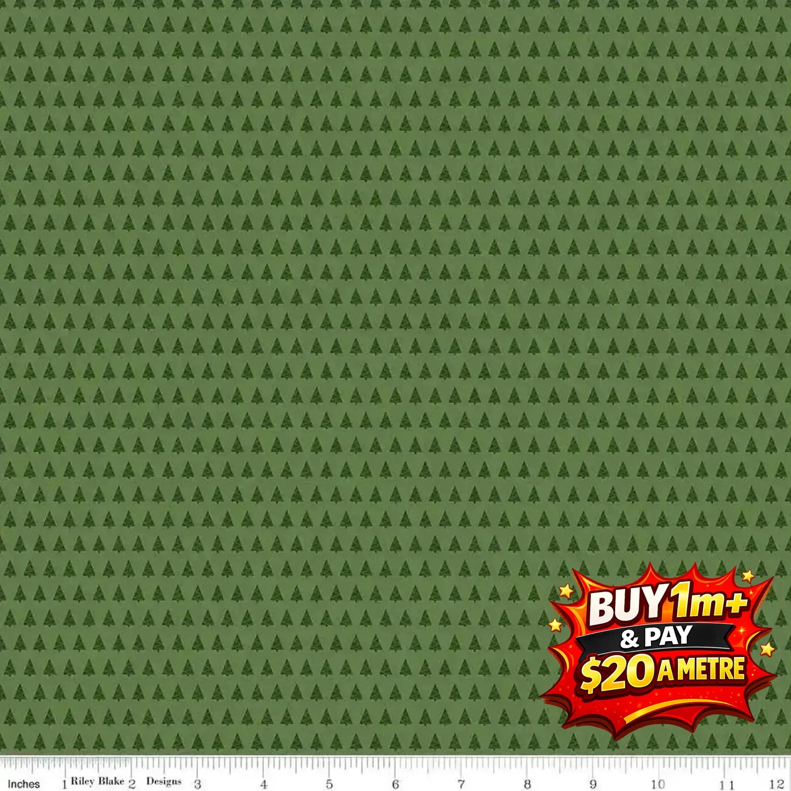 MORE CHRISTMAS WISHES - C16555-GREEN - 100% COTTON