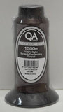 QA Woolly Nylon 1500m Cone, Brown, 100% Nylon Stretch Overlocking Thread,