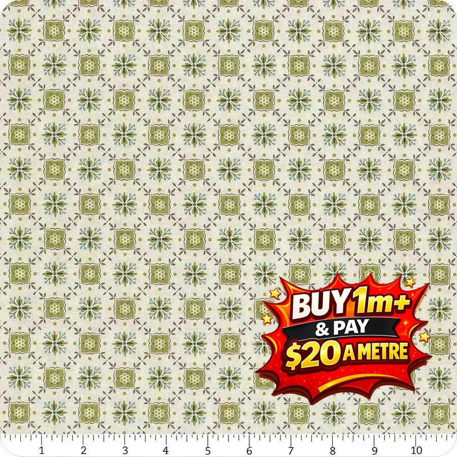 PIECE & PLENTY - C15874-LETTUCE - 100% COTTON