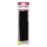 SHOULDER STRAP ELASTIC 15MM 2PK - Black