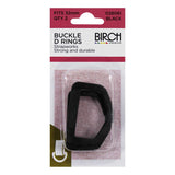 BUCKLE D RING 32MM 2pk Black