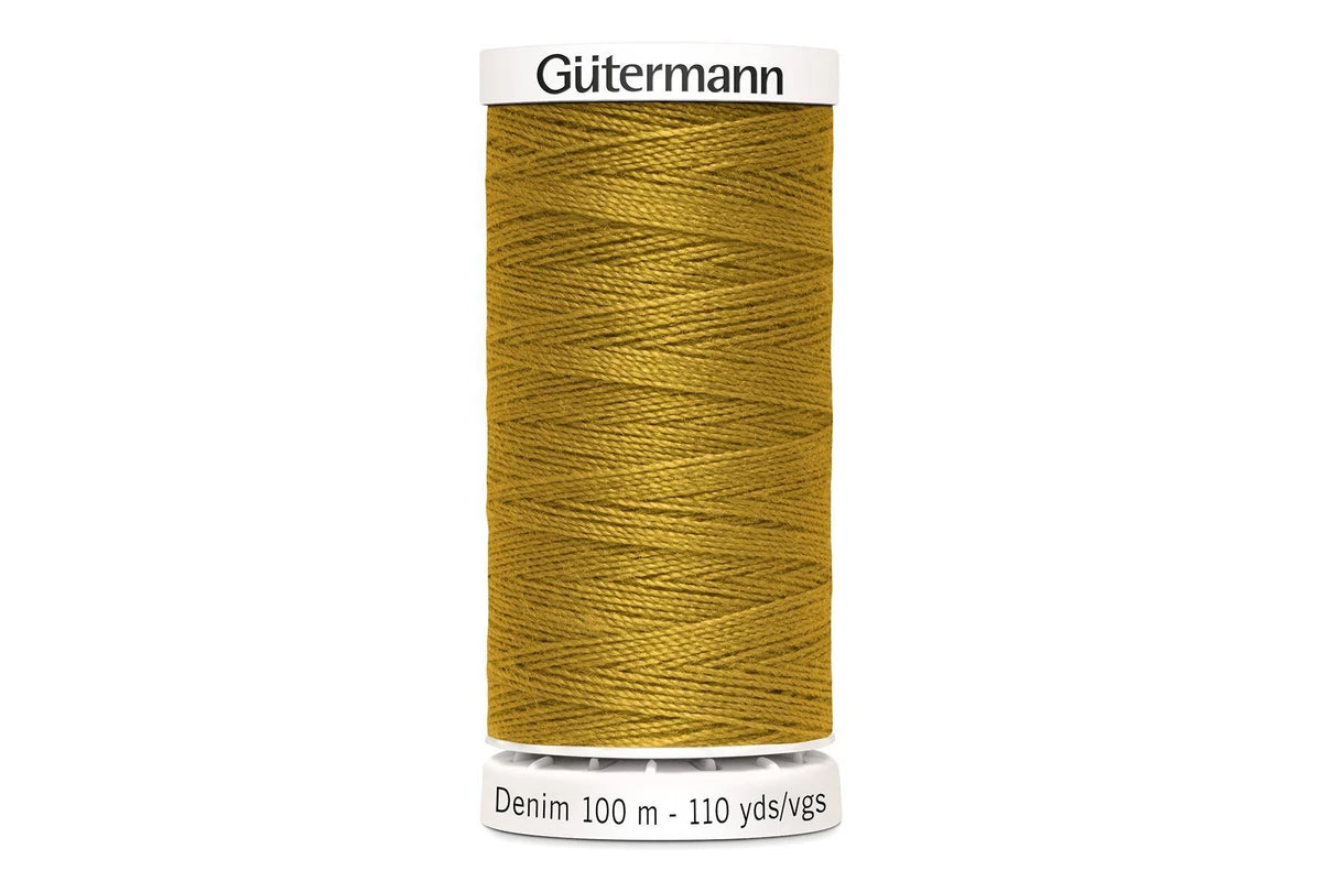 Gutermann Professional Jeans Thread, #1970 DARK GOLD, 100m Spool