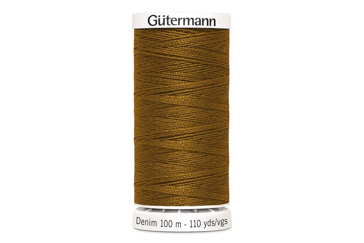 Gutermann Professional Jeans Thread, #2040 GOLDEN BROWN, 100m Spool