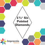 1 3/4" Six Pointed Diamond Papers Pack of 75