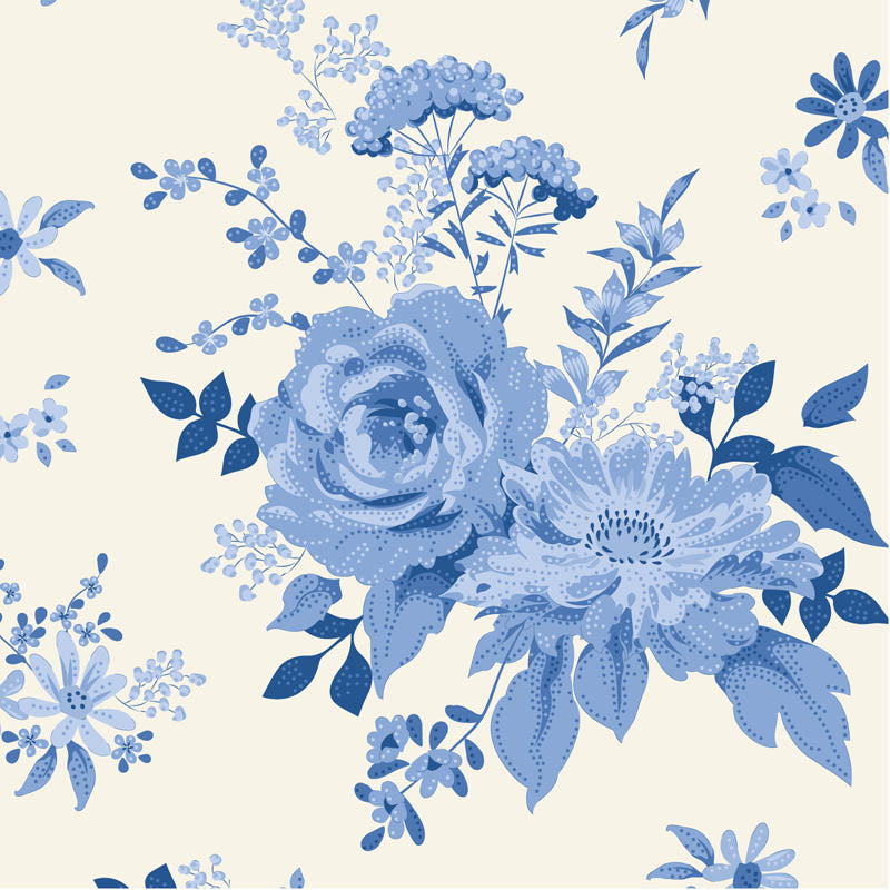 TILDA SOMETHING BLUE WILDGARDEN - 100667 - 100% Cotton