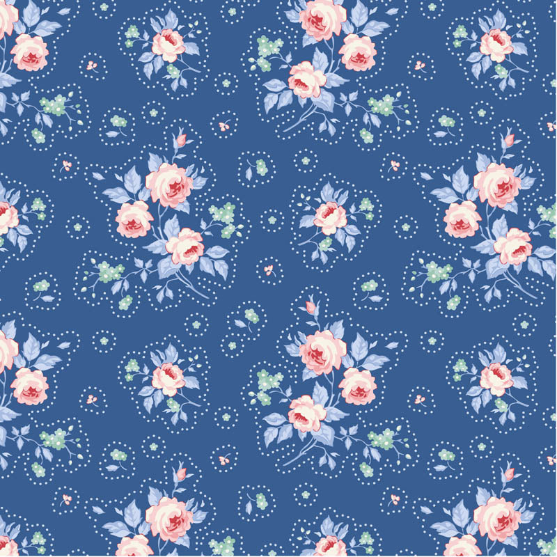 TILDA SOMETHING BLUE FIRST - 100679 - 100% Cotton