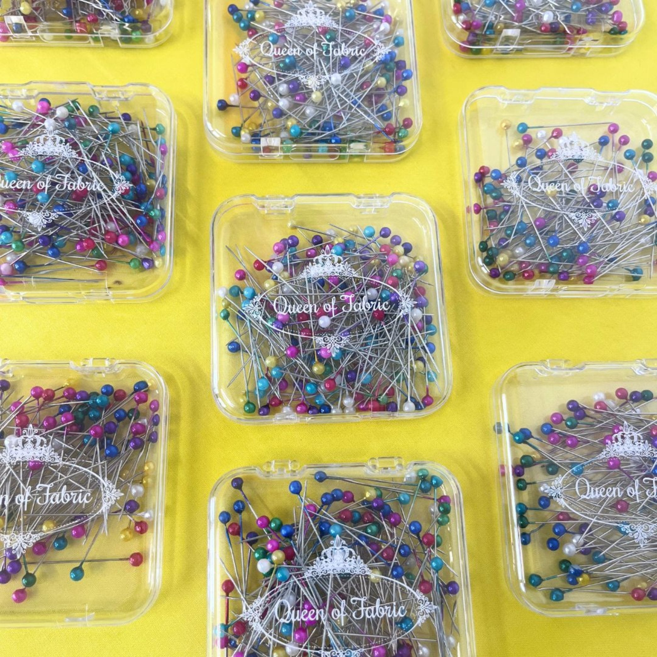 Queen of Fabric Multicolour Pearlescent Straight Pins