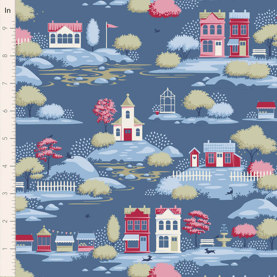 TILDA VILLAGE LIFE BLUE - Village Blue - 110187
