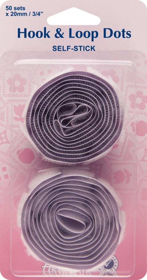 Hemline Hook & Loop Velour Dots