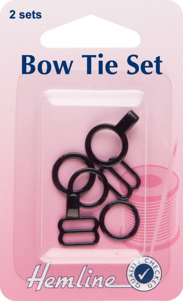 Hemline Bow Tie Set, 2 Sets