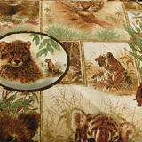 Girodano Studios LLC Tigers 100% Cotton Fabric WOF 110cm-112cm