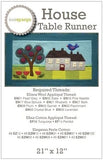 EMBROIDERY PATTERN HOUSE TABLE RUNNER - SUE SPARGO