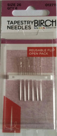 Birch Tapestry Needles Size 26 qty 6