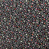 Country Floral Black Cotton Fabric Nakamura 22-0905 Colour 10B