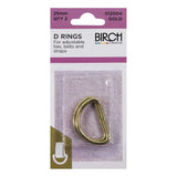 Birch D Rings 25mm Gold